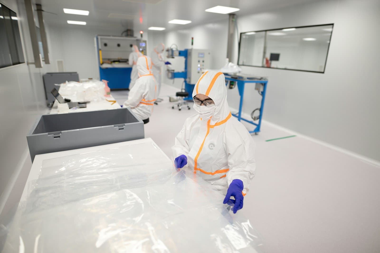 Biometric access control for pharmaceutical cleanroom
