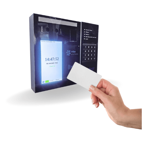 RF card with access control terminal