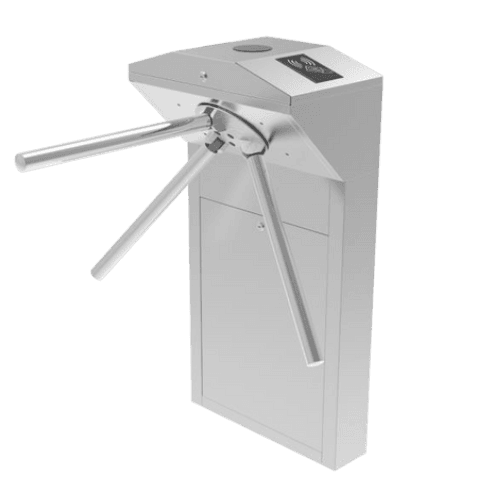 Stainless steel tripod turnstile with barrier arms