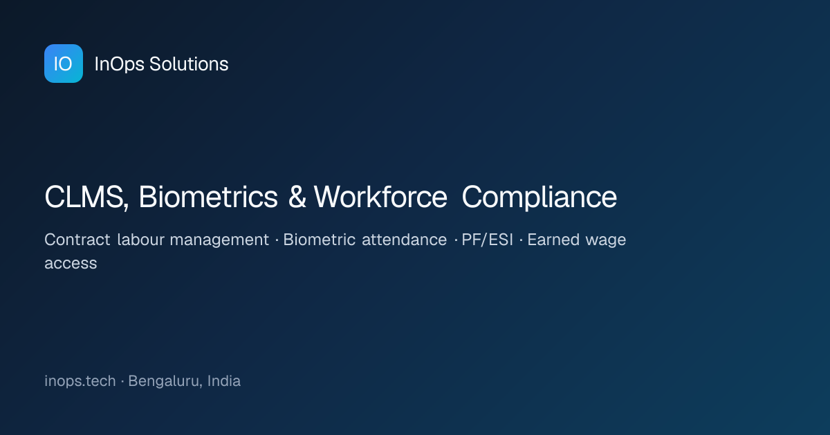 Enterprise Operations Platform | Assets, Logistics & Warehouse
